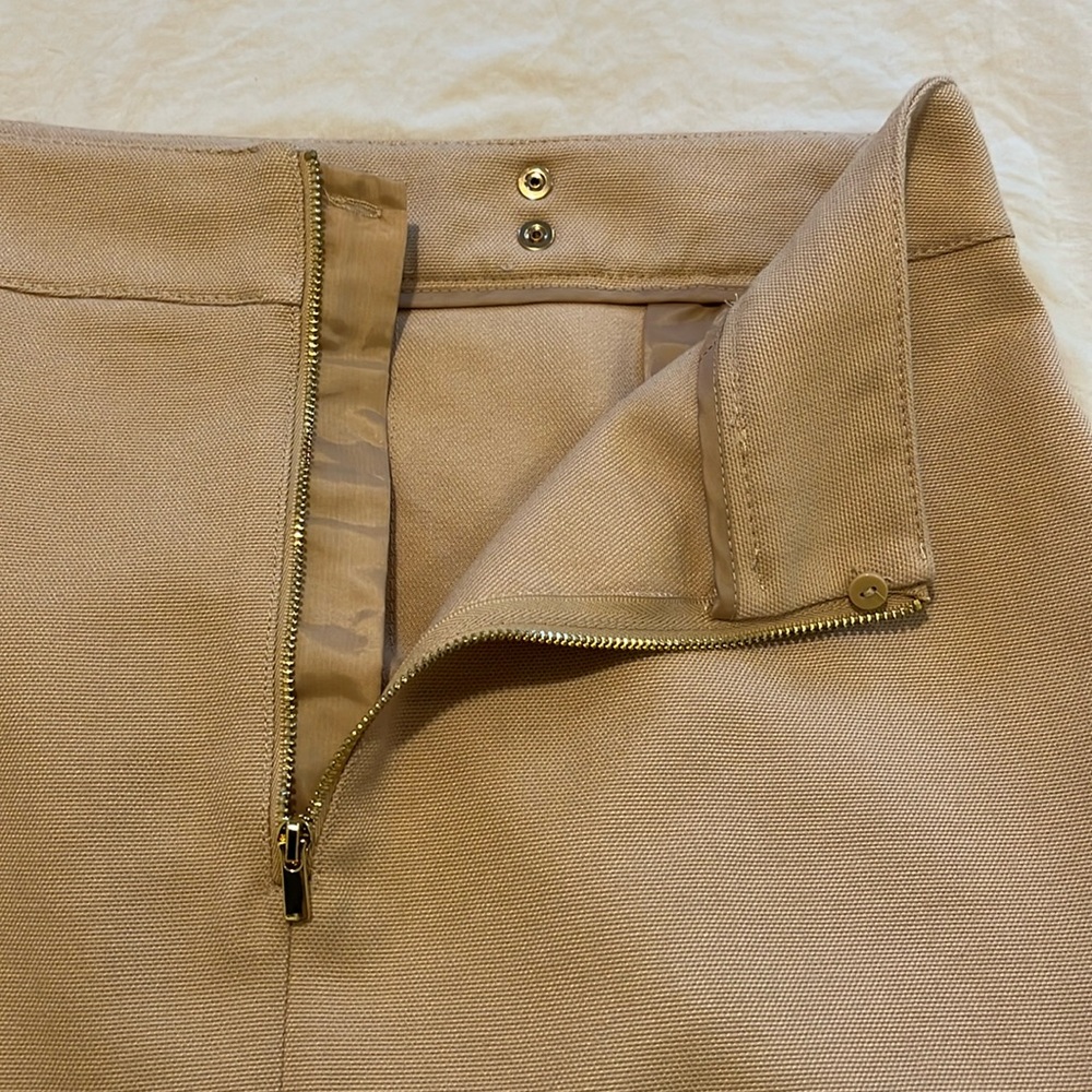 H&M Beige Woven High Waist Skirt. Size 8. NWT. - Picture 7 of 8